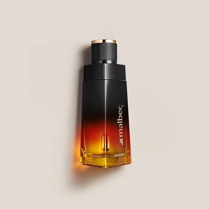 Malbec X Eau de Toilette By O Boticario, Cologne For Men, Long-Lasting Men's Fragrance, French Oak Barrel-Aged & Citrusy, Spicy Scent, 3.4 Ounce