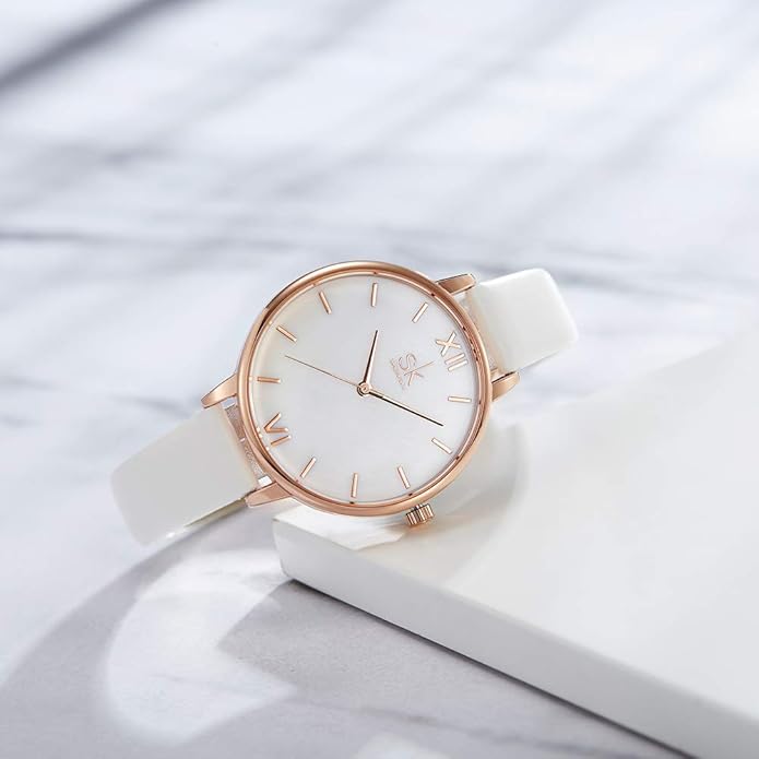 SHENGKE Simplicity Creative Women Watch Genuine Leather Elegant Women Watches Ladies Business Wristwatch