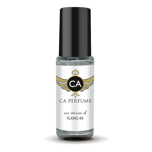 CA Perfume Impression of Ylang 49 for Women Perfume Oil Chypre Floral Scent Long Lasting Perfumes for Women Travel Size Mini Perfume Sample TSA Ready Body Oil Roll-on 0.14 Fl Oz 4ml