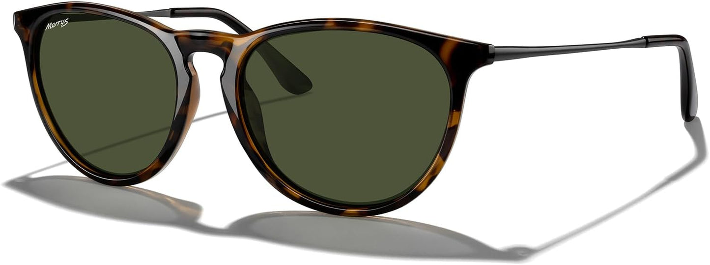 MERRY'S Vintage Polarized Sunglasses for Women Men Retro Round Mirrored Lens Sun glasses UV400