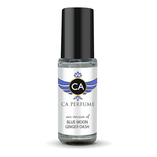 CA Perfume Impression of Blue Moon Ginger Dash Unisex Fragrance Oil a fragrance Scent Long Lasting Perfumes for Women & Men Travel Size TSA Ready Mini Parfum Body Oil Roll-on 0.14 Fl Oz 4ml