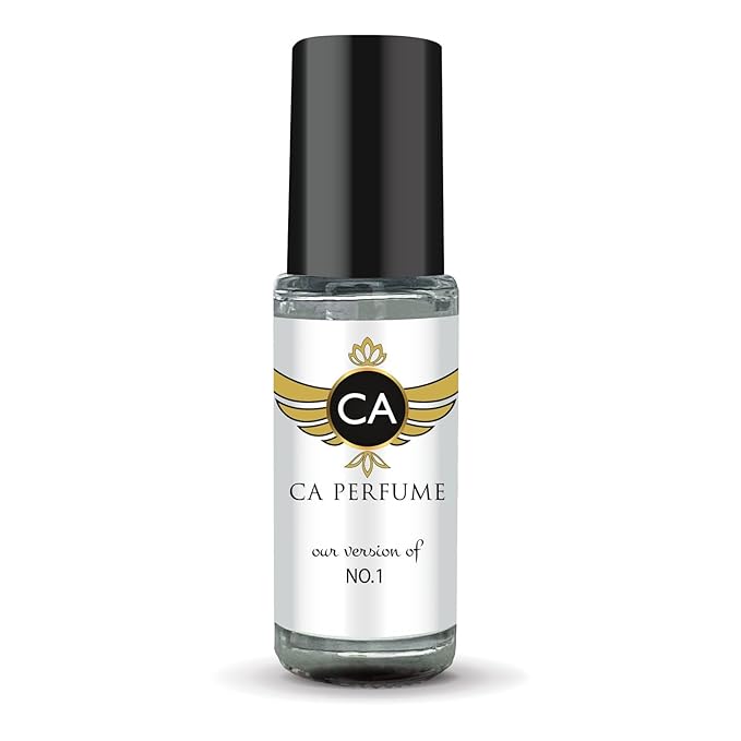CA Perfume Impression of No.1 for Men Fragrance Oil Oriental Woody Scent Long Lasting Cologne for Men Travel Size TSA Ready Mini Parfum Body Oil Roll-on 0.14 Fl Oz 4ml