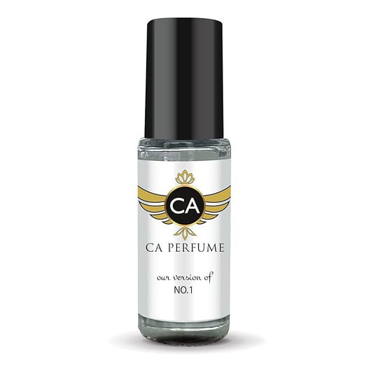 CA Perfume Impression of No.1 for Men Fragrance Oil Oriental Woody Scent Long Lasting Cologne for Men Travel Size TSA Ready Mini Parfum Body Oil Roll-on 0.14 Fl Oz 4ml