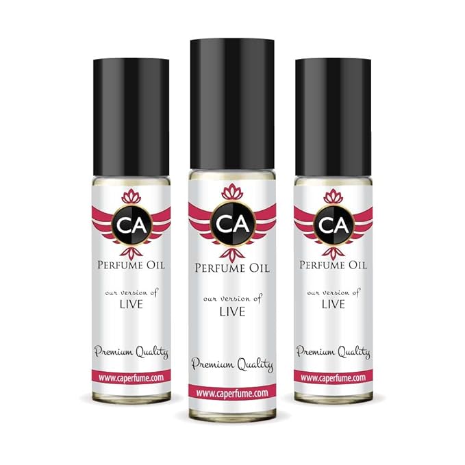 CA Perfume Impression of Live for Women Eau De Parfum Floral Fruity Scent Long Lasting Perfumes for Women Travel Size TSA Ready for Day and Night Wear 0.33 Fl Oz 10ml (Pack of 3)