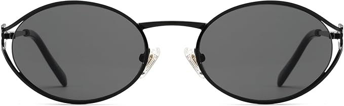 Retro Oval Sunglasses Womens Trendy 2026, Vintage Y2K Women's Shades Fashion 90s Sun Glasses UV Protection VF2252