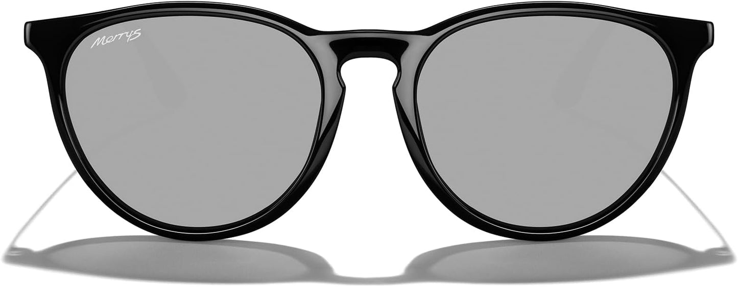 MERRY'S Vintage Polarized Sunglasses for Women Men Retro Round Mirrored Lens Sun glasses UV400