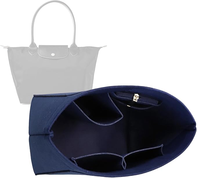 Purse Organizer for Le Pliage Handbags insert Organizer insert 1012blue-L