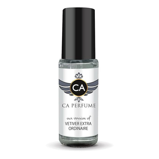 CA Perfume Impression of Vetiver Extraordinaire for Men Perfume Oil Amber Woody Scent Long Lasting Cologne for Men Travel Size Mini Perfume Sample TSA Ready Body Oil Roll-on 0.14 Fl Oz 4ml