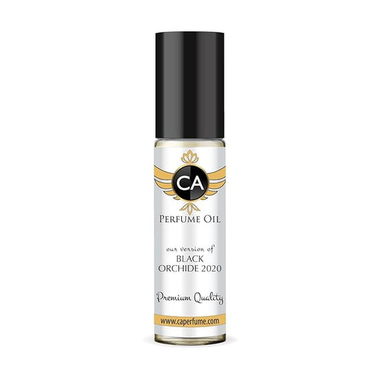 CA Perfume Impression of Black Orchide 2020 Unisex Fragrance Oil Amber Floral Scent Long Lasting Perfumes for Women & Men Travel Size TSA Ready Mini Parfum Body Oil Roll-on 0.33 Fl Oz 10ml