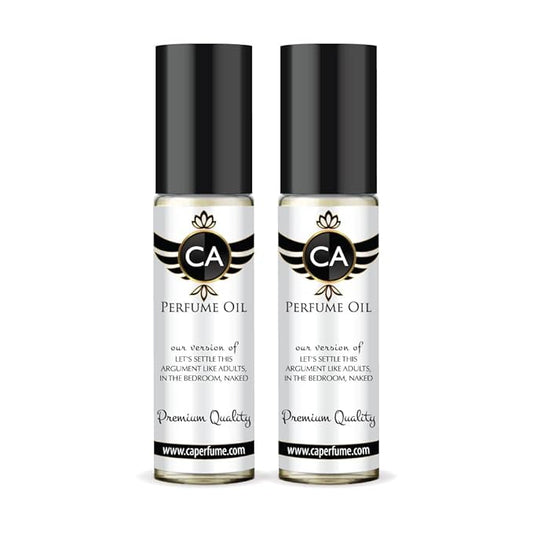 CA Perfume Impression of Let's Settle This Argument Eau De Parfum Amber Vanilla Scent Long Lasting Unisex Fragrance Travel Size TSA Ready for Day and Night Wear 0.33 Fl Oz 10ml (Pack of 2)