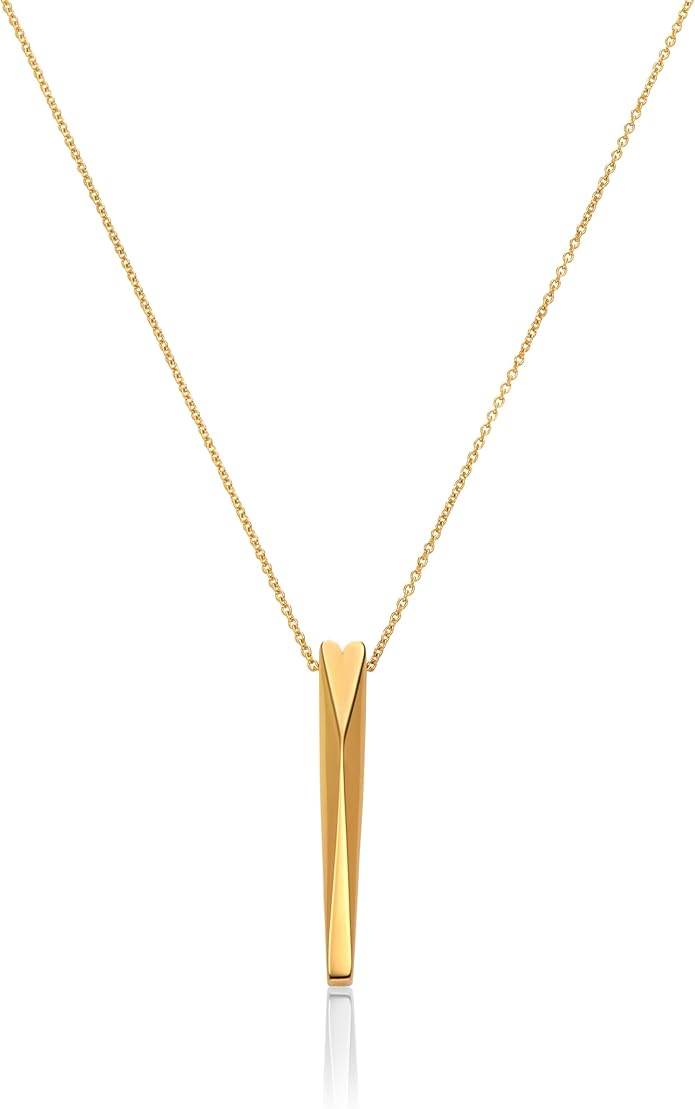OAK & LUNA - Personalized Pillar Bar Necklace with Diamond Options - Custom Inscription Engraved Pendant - Up to 4 Names - Jewelry Gift for Women, Her, Mother For Mother's Day, Christmas
