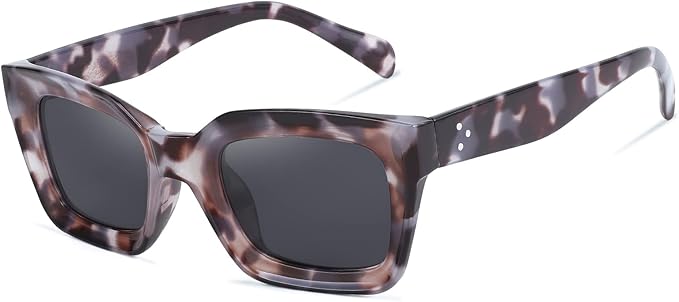 FEISEDY Classic Women Sunglasses Fashion Thick Square Sun Glasses Chunky Frame UV400 B2471