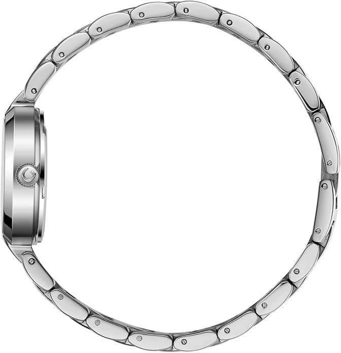 GeYa Silver Watch for Women Elegant Dressy Watch, Dainty Diamond Dial Stainless Steel Bracelet, Japanese Quartz Movement, 5ATM Water Resistant, Ideal for Petite Wrist, Gift Ready