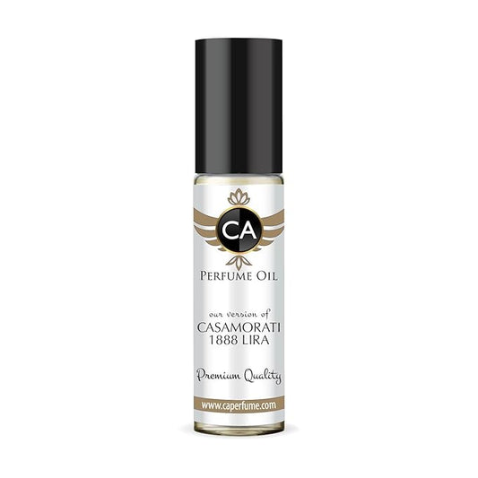 CA Perfume Impression of 1888 Lira for Women Eau De Parfum Amber Floral Scent Long Lasting Perfumes for Women Travel Size TSA Ready for Day and Night Wear 0.33 Fl Oz 10ml