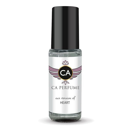 CA Perfume Impression of Heart for Women Perfume Oil Floral Scent Long Lasting Perfumes for Women Travel Size Mini Perfume Sample TSA Ready Body Oil Roll-on 0.14 Fl Oz 4ml