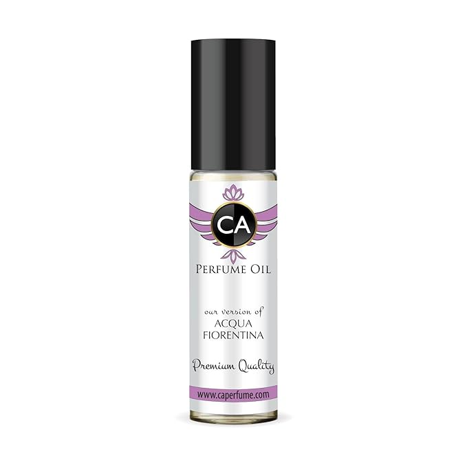 CA Perfume Impression of Acqua Fiorentina for Women Fragrance Oil Floral Fruity Scent Long Lasting Perfumes for Women Travel Size TSA Ready Mini Parfum Body Oil Roll-on 0.33 Fl Oz 10ml