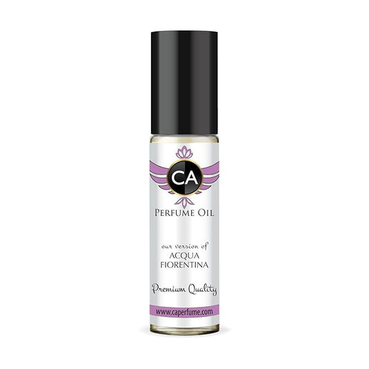 CA Perfume Impression of Acqua Fiorentina for Women Fragrance Oil Floral Fruity Scent Long Lasting Perfumes for Women Travel Size TSA Ready Mini Parfum Body Oil Roll-on 0.33 Fl Oz 10ml