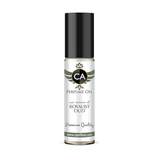 CA Perfume Impression of Royalist Oud Unisex Fragrance Oil Amber Fougere Scent Long Lasting Perfumes for Women & Men Travel Size TSA Ready Mini Parfum Body Oil Roll-on 0.33 Fl Oz 10ml