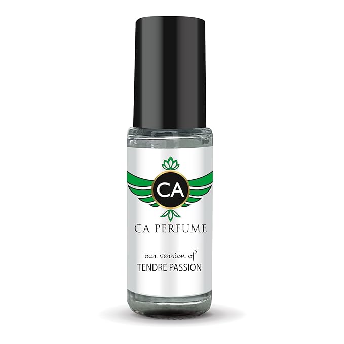 CA Perfume Impression of Tendre Passion for Women Perfume Oil Floral Scent Long Lasting Perfumes for Women Travel Size Mini Perfume Sample TSA Ready Body Oil Roll-on 0.14 Fl Oz 4ml