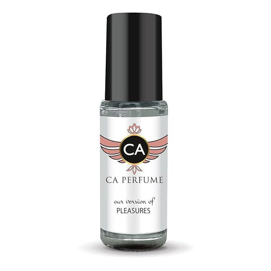 CA Perfume Impression of Pleasures for Women Perfume Oil Floral Scent Long Lasting Perfumes for Women Travel Size Mini Perfume Sample TSA Ready Body Oil Roll-on 0.14 Fl Oz 4ml