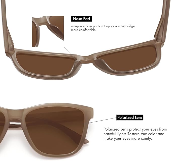 MEETSUN Polarized Sunglasses for Women Men Trendy Classic Retro Designer Style