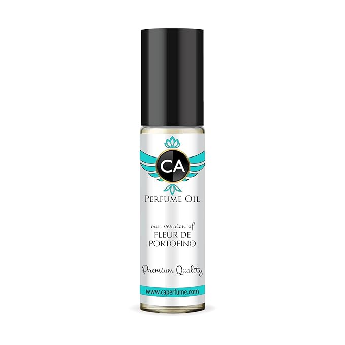 CA Perfume Impression of Fleur De Portofino Unisex Fragrance Oil Floral Fruity Scent Long Lasting Perfumes for Women & Men Travel Size TSA Ready Mini Parfum Body Oil Roll-on 0.33 Fl Oz 10ml