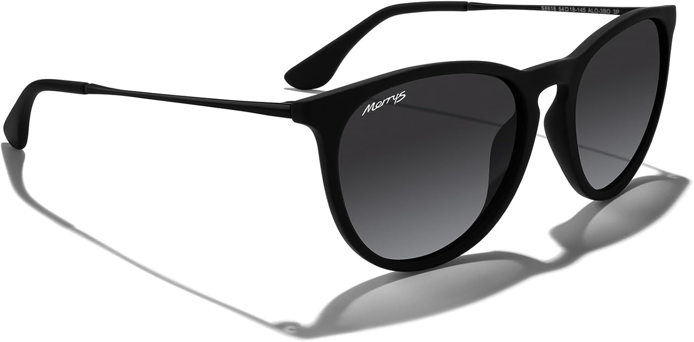 MERRY'S Vintage Polarized Sunglasses for Women Men Retro Round Mirrored Lens Sun glasses UV400