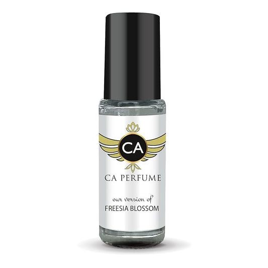 CA Perfume Originals Freesia Blossom Unisex Fragrance Oil Floral Scent Long Lasting Perfumes for Women & Men Travel Size TSA Ready Mini Parfum Body Oil Roll-on 0.14 Fl Oz 4ml