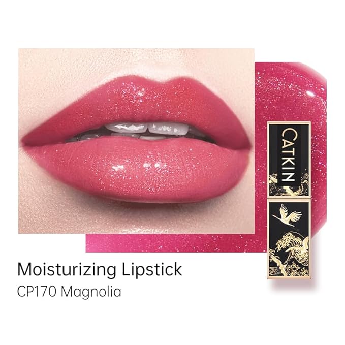 Catkin Moist Lipstick Hydrating High Impact Color Infused with Vitamin E and Avocado Oil Smooth Soft Texture Long Lasting Glow Finish 170