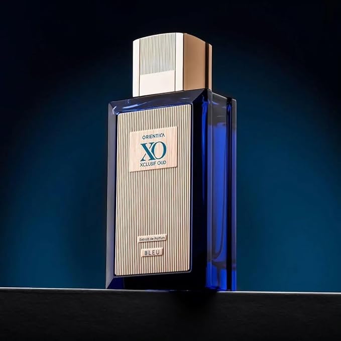 Orientica XO Xclusif Oud Bleu Extrait de Parfum – Woody, Spicy, Vanilla, Cardamom, Bergamot, Lavender, Apple, Jasmine, Patchouli, Musk - Arabic Perfume for Men & Women – 2.0oz / 60ml