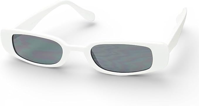 ShadyVEU Slim Classic Rectangular Sunglasses UV Protection 90’s Vintage Small Wide Retro Frame Fashion Shades