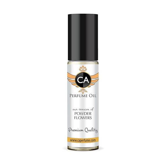 CA Perfume Impression of Powder Flowers for Women Fragrance Oil Floral Scent Long Lasting Perfumes for Women Travel Size TSA Ready Mini Parfum Body Oil Roll-on 0.33 Fl Oz 10ml