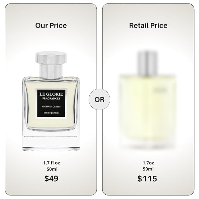 Inspired by He.rmes H24 EDP, Aromatic Greens Eau de Parfum, Long Lasting 12-14 Hours Perfume Spray for Men, Unisex, All Skin Types, Cruelty Free - 0.33 oz 10ml