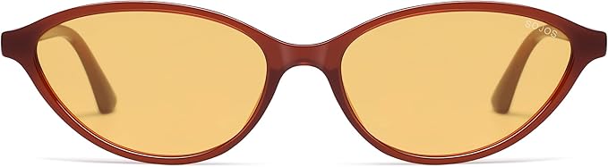 SOJOS Trendy Polarized Oval Sunglasses for Women Retro Chic 90s Shades Lightweight Sunnies SJ2656