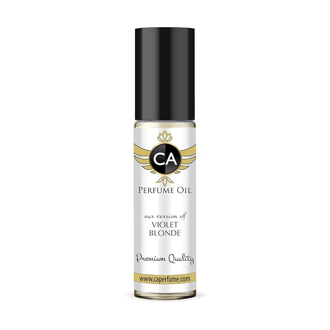 CA Perfume Impression of Violet Blonde for Women Fragrance Oil Floral Woody Musk Scent Long Lasting Perfumes for Women Travel Size TSA Ready Mini Parfum Body Oil Roll-on 0.33 Fl Oz 10ml