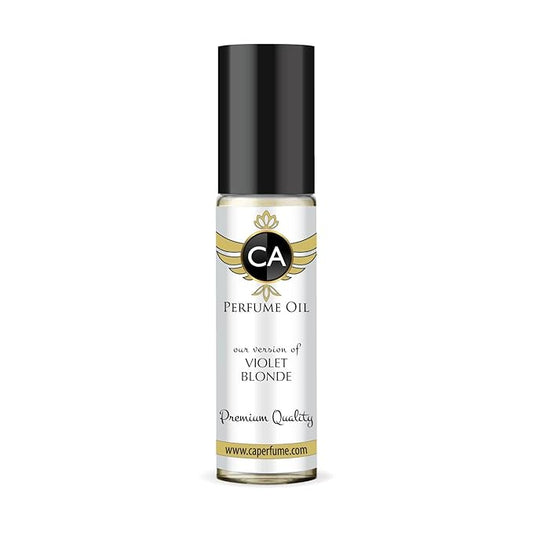 CA Perfume Impression of Violet Blonde for Women Fragrance Oil Floral Woody Musk Scent Long Lasting Perfumes for Women Travel Size TSA Ready Mini Parfum Body Oil Roll-on 0.33 Fl Oz 10ml