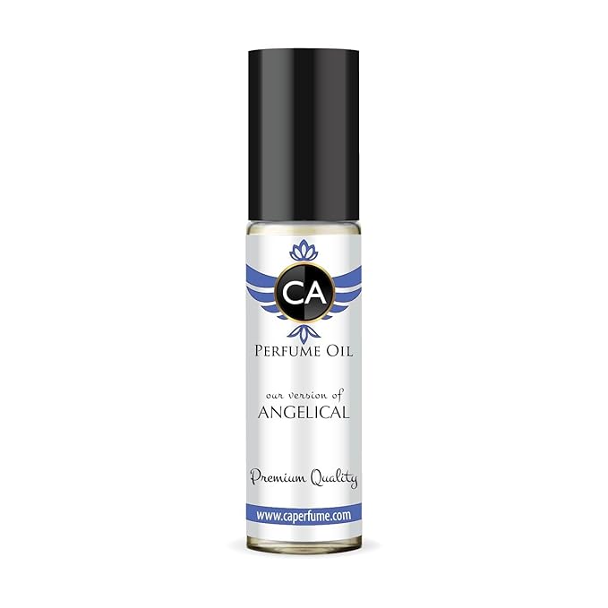 CA Perfume Impression of Angelical for Women Eau De Parfum Amber Vanilla Scent Long Lasting Perfumes for Women Travel Size TSA Ready for Day and Night Wear 0.33 Fl Oz 10ml