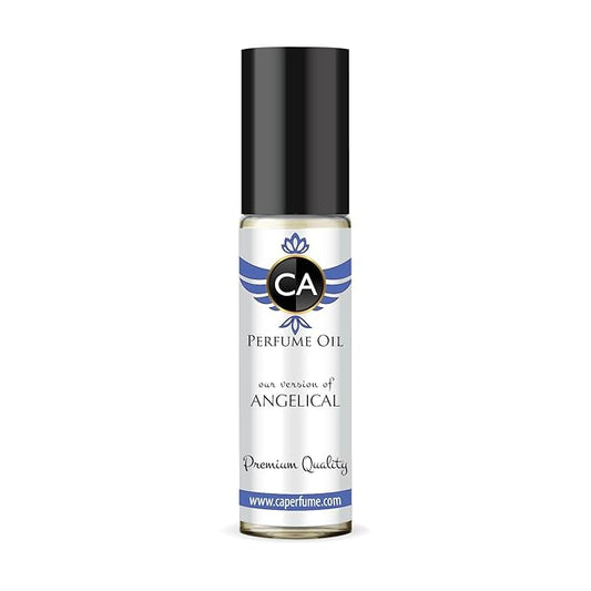 CA Perfume Impression of Angelical for Women Eau De Parfum Amber Vanilla Scent Long Lasting Perfumes for Women Travel Size TSA Ready for Day and Night Wear 0.33 Fl Oz 10ml