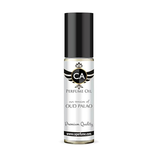 CA Perfume Impression of Oud Palao Unisex Eau De Parfum Amber Woody Scent Long Lasting Unisex Fragrance Travel Size TSA Ready for Day and Night Wear 0.33 Fl Oz 10ml