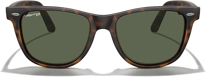 MERRY'S Classic Square Shape Polarized Sunglasses for Womens Mens Retro Designer UV400 Sun Glasses S6140