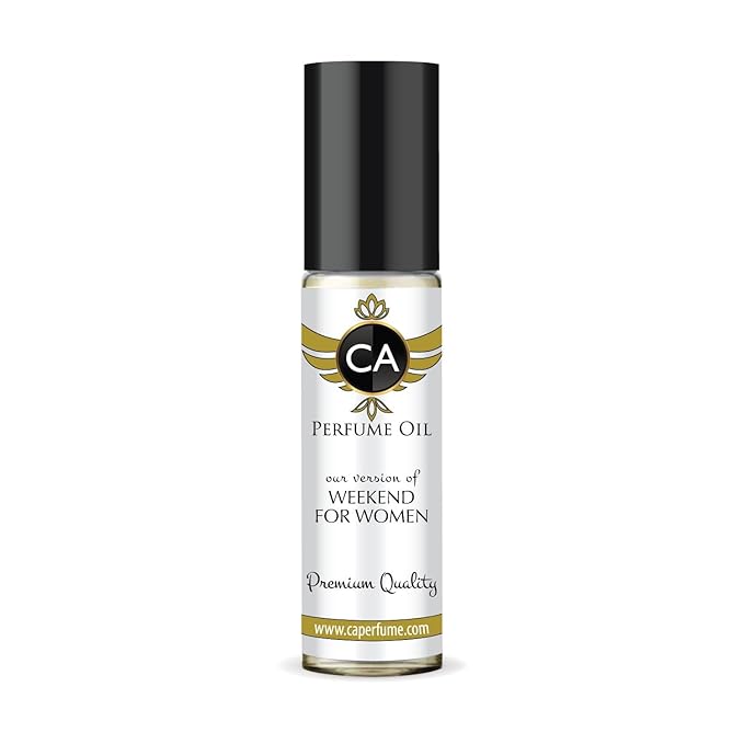 CA Perfume Impression of Weekend For Women Fragrance Oil Floral Scent Long Lasting Perfumes for Women Travel Size TSA Ready Mini Parfum Body Oil Roll-on 0.33 Fl Oz 10ml