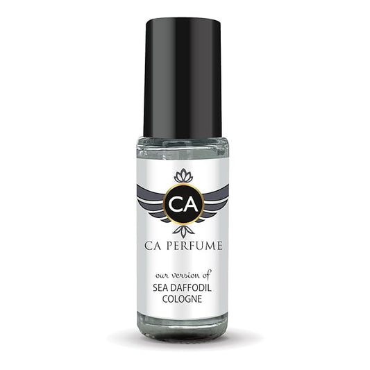 CA Perfume Impression of Sea Daffodil Cologne Unisex Perfume Oil Aromatic Aquatic Long Lasting Fragrance for Women and Men Travel Size Mini Perfume Sample TSA Ready Body Oil Roll-on 0.14 Fl Oz 4ml