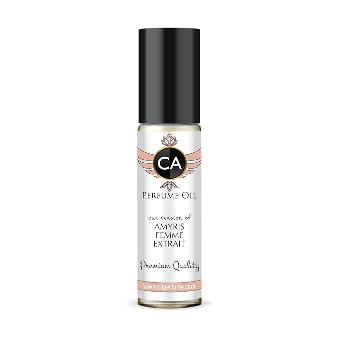 CA Perfume Impression of Amyris Femme Extrait for Women Fragrance Oil Floral Fruity Scent Long Lasting Perfumes for Women Travel Size TSA Ready Mini Parfum Body Oil Roll-on 0.33 Fl Oz 10ml
