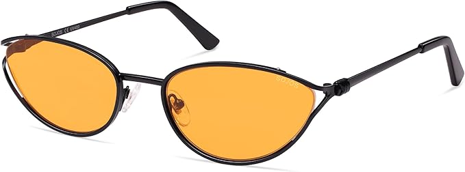 SOJOS Trendy Oval Polarized Sunglasses for Women,Retro 90s Cat Eye Shades SJ1254