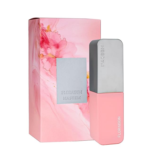 NASEEM Floraison Perfume for Women – 80ml Alcohol-Free, Long-Lasting Floral Fragrance with Rhubarb, Lychee, Turkish Rose & Peony – Soft, Romantic Scent for All Skin Types