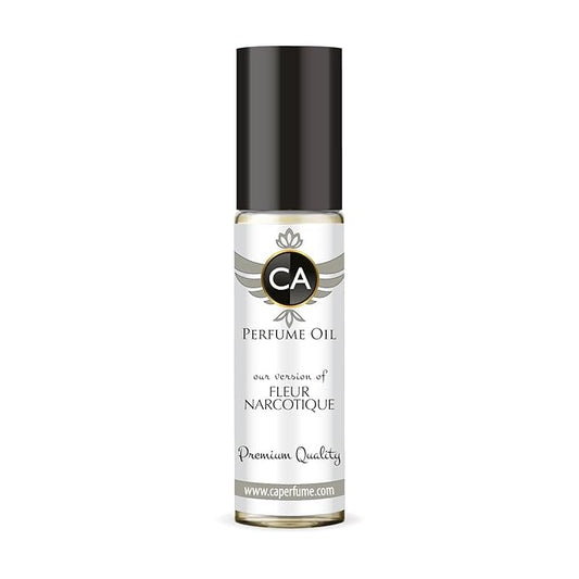 CA Perfume Impression of Fleur Narcotique Unisex Fragrance Oil Floral Fruity Scent Long Lasting Perfumes for Women & Men Travel Size TSA Ready Mini Parfum Body Oil Roll-on 0.33 Fl Oz 10ml