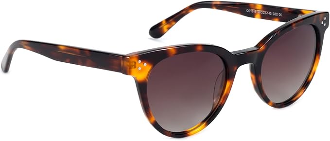 Trendy Round Polarized Women's Sunglasses UV 400 Protection CO1019S
