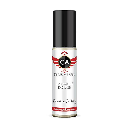 CA Perfume Impression of Rouge for Men Fragrance Oil Aromatic Fougere Scent Long Lasting Cologne for Men Travel Size TSA Ready Mini Parfum Body Oil Roll-on 0.33 Fl Oz 10ml