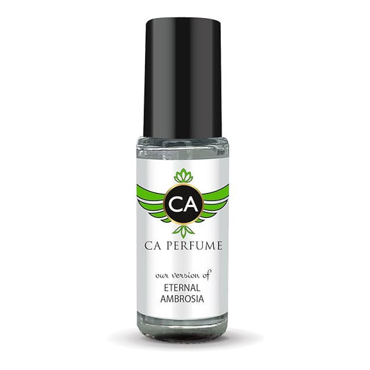 CA Perfume Originals Eternal Ambrosia Unisex Fragrance Oil Floral Fruity Scent Long Lasting Perfumes for Women & Men Travel Size TSA Ready Mini Parfum Body Oil Roll-on 0.14 Fl Oz 4ml