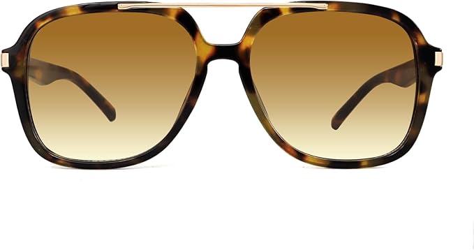 Retro Aviator Sunglasses for Women Men 2026 Square Top Bar Sun Glasses Sunnies 70s Lightweight Shades